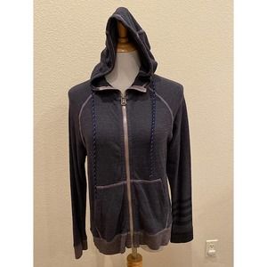 SUNDRY  Grey Zip Hoodie Sweatshirt Super Soft Size 1 Small